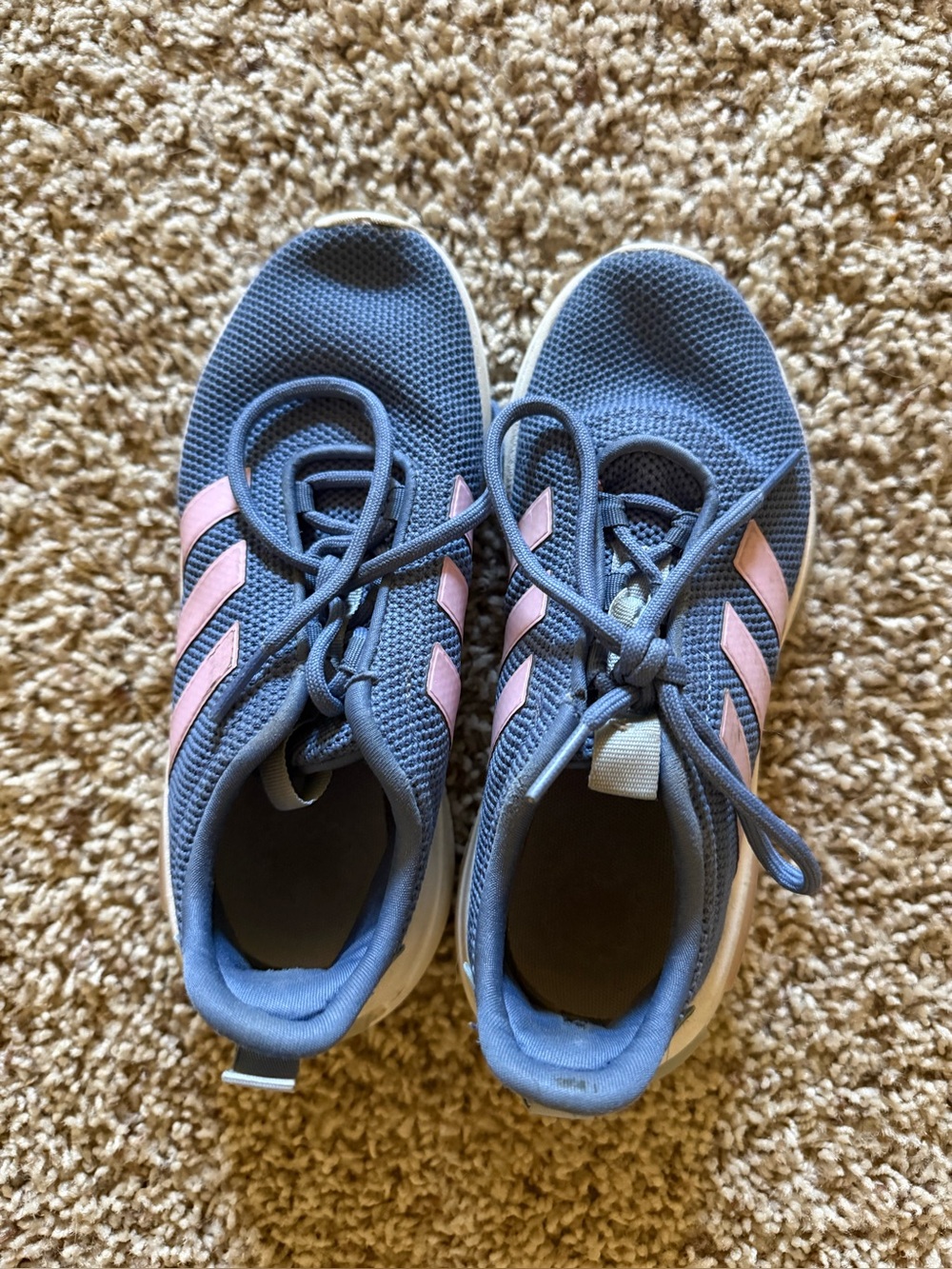 Kids Adidas Size 1 Pink and Blue